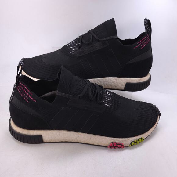 Adidas NMD Racer Primeknit Athletic Running Shoe Mens Size 13 CQ2441 Black White - Picture 6 of 9